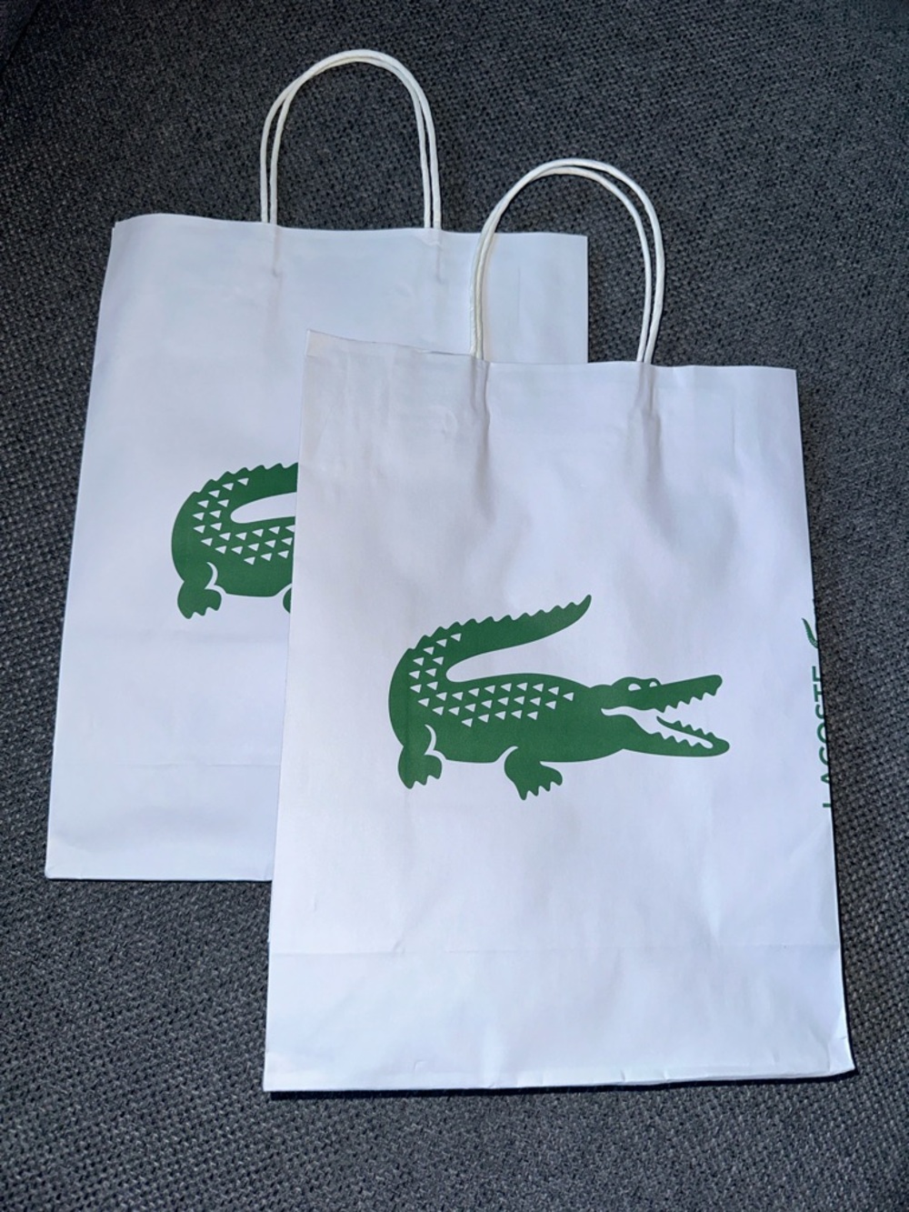 Lacoste White gift bag pack of 2